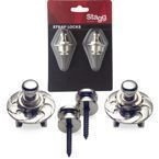 Stagg SSL-1 CR - straplocki z blokadą, 2 szt., chromowane