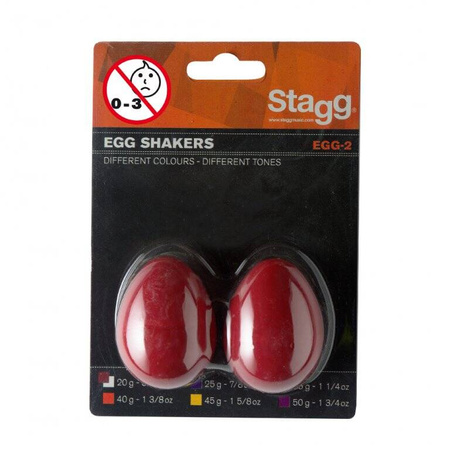 Stagg EGG-2 RD - shakery jajka, para