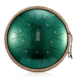 Tongue drum 11 ton 14" premium Hluru TBP11-14-JewelGreen