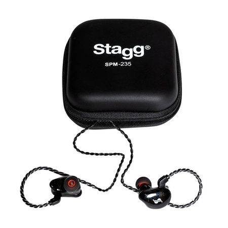 Stagg SPM-235 TR - słuchawki douszne do odsłuchu, 30 Ω, przezroczyste
