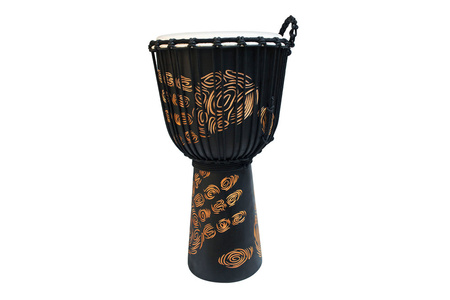Djembe Street Series Carved Hand Print