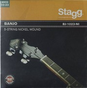 Stagg BJ-1023-NI - niklowy komplet strun do banjo 5-strunowego, 10-23, ball end