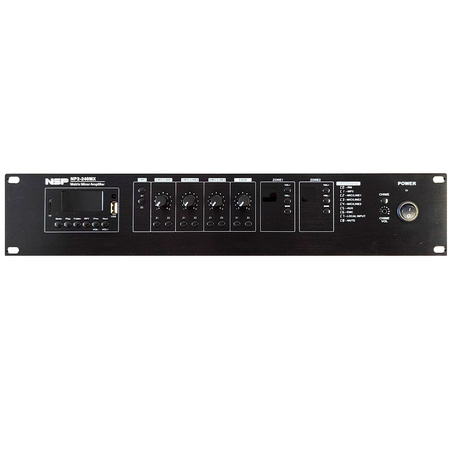 Wzmacniacz mikser 2-strefowy NSP NP2-240MX