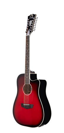 D'angelico Premier Bowery 12 LS Cherry Burst - gitara elektroakustyczna 12-strunowa