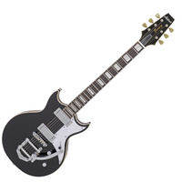 ARIA Bowery 212-MK2 (BK) — gitara elektryczna Mini Humbucker, mahoń, 628mm