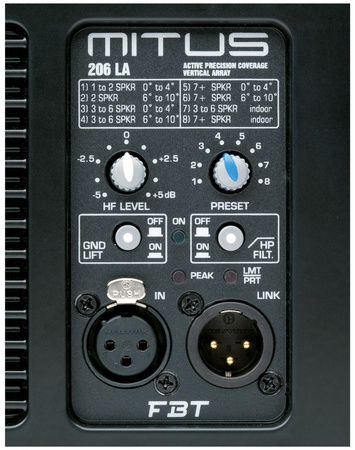 FBT Mitus 206 LA - aktywna kolumna systemu liniowego 900 Watt