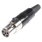 HICON HI-XMCF5 - gniazdo kablowe mini XLR, 5 styków