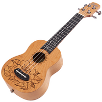 LAILA UFG-2111-C FLOWERS Ukulele sopranowe z motywem kwiatowym