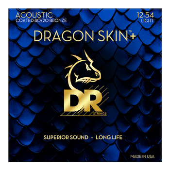 STRUNY POWLEKANE DO GIT AK. - DR DA8 12-54 DRAGON SKIN+ 80/20 BRONZE