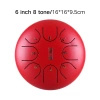 Tongue drum lotus children 6" 8 ton  Hluru-Huashu TC8-6-Red