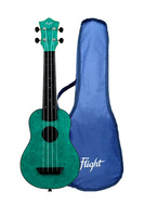 Ukulele sopranowe Flight TUS65 Emerald - kompaktowe, lekko nastrojone
