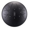 Round tongue drum 12" 8 ton Hluru TY8-12-Charcoal
