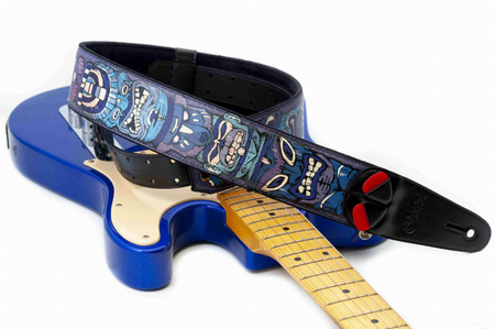 RightOn Straps Mojo Tiki Blue - Pasek do Gitary