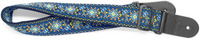 Stagg SWO COT JIM BLU - nylonowy pasek gitarowy, niebieski wzór Jimi, 82-141 cm