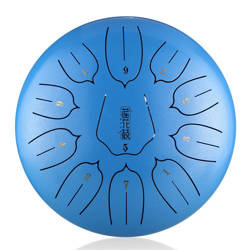 Lotus tongue drum 12" 11 ton Hluru-Huashu THL11-12-SkyBlue