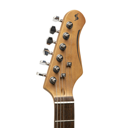 Stagg SET-STD NAT - gitara elektryczna T, AlNiCo, tryb szeregowy/równoległy