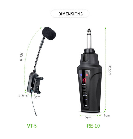 Mikrofon bezprzewodowy do skrzypiec Acemic VT-5