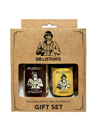 Dr. Liston’s Guitar Glaze Gift Set DR-GS-GGLO - zestaw do pielęgnacji gitary z nabłyszczaczem i olejkiem cytrynowym
