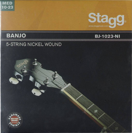 Stagg BJ-1023-NI - niklowy komplet strun do banjo 5-strunowego, 10-23, ball end