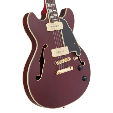 D’Angelico Deluxe Mini DC Trans Wine - gitara elektryczna