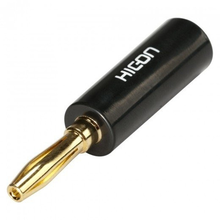 HICON HI-BM01-BLK - wtyk bananowy, oznaczenie czarne