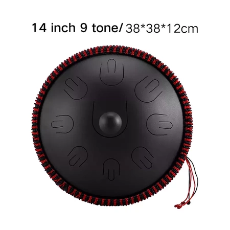 Tongue drum Hluru TAH9-14-InkBlack  9 ton 14"