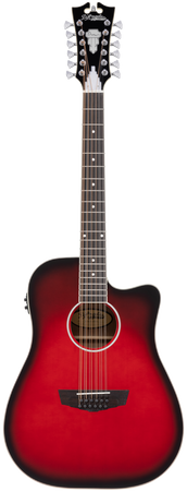 D'angelico Premier Bowery 12 LS Cherry Burst - gitara elektroakustyczna 12-strunowa