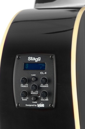 Stagg SA35 DSCE-BK  - gitara elektroakustyczna