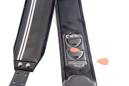 RightOn Straps GROOVE B-Race Black - Pasek do Gitary