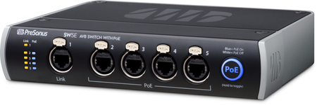 PreSonus SW5E - 5-portowy switch AVB z PoE