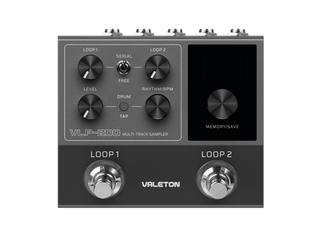 Valeton VLP-200 - dwutorowy looper stereo z automatem perkusyjnym