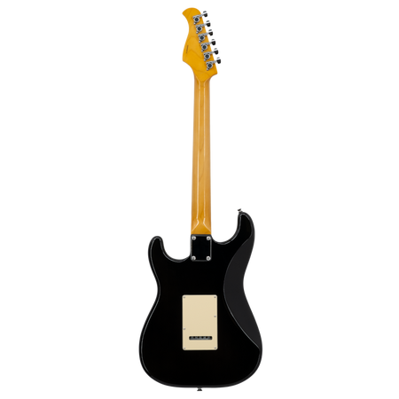 Prodipe ST93 Alder Trans Black - gitara elektryczna HSS Alnico V, olcha i klon płomienisty