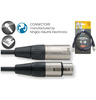 Stagg NMC1R - kabel mikrofonowy, XLR żeński - XLR męski, 1 m
