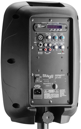 Stagg KMS 8 - dwudrożna kolumna aktywna 100W