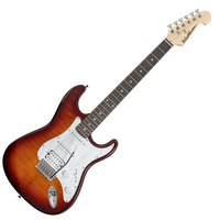 WASHBURN Sonomaster Deluxe SD FSB – gitara elektryczna 6-strunowa, korpus Okoume, top klon płomienisty