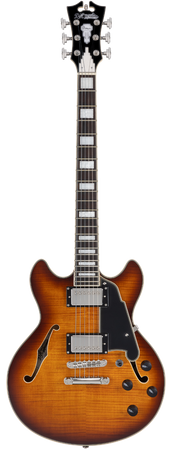 D'Angelico Premier Mini DC Dark Iced Tea Burst - gitara elektryczna