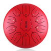 Lotus tongue drum  12" 11 ton Hluru-Huashu THL11-12-Red