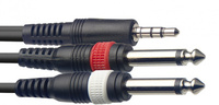 Stagg SYC3/MPSB2P E - kabel audio, 3 m, czarny