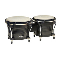 Stagg BW-200-BK - drewniane bongosy 6,5″ i 7,5″, czarny kolor