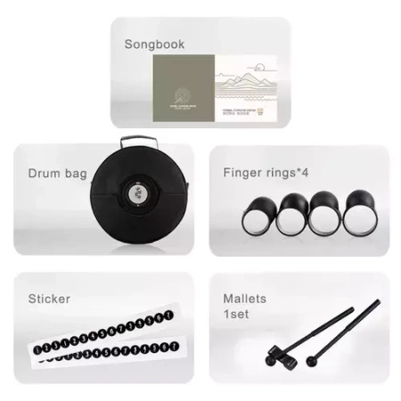 Tongue drum Hluru TA14-14-InkBlack 14 ton 14"
