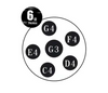 TUGA 6 Note 440Hz Silver - Handpan