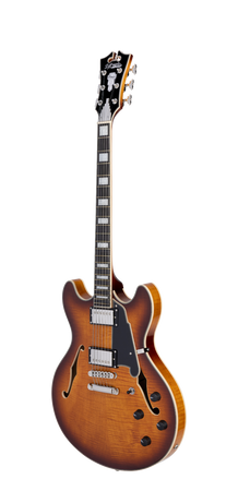 D'Angelico Premier DC Dark Iced Tea Burst - gitara elektryczna
