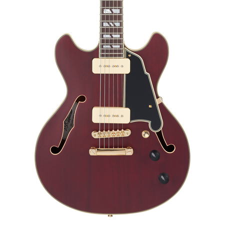 D’Angelico Deluxe Mini DC Trans Wine - gitara elektryczna