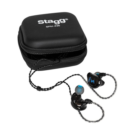 Stagg SPM-435 TR - hybrydowe słuchawki douszne, 4 przetworniki, przezroczyste