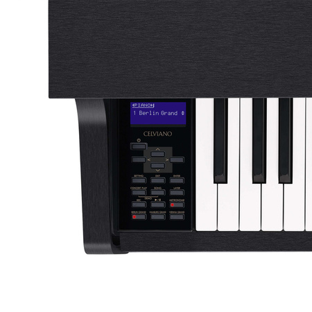 Casio GP-310 BK — pianino cyfrowe hybrydowe Bechstein, 88 klawiszy, czarny mat