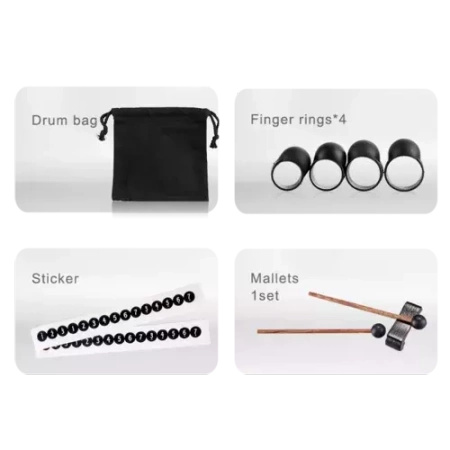 Tongue drum 6" 8 ton  Hluru TP8-6-InkBlack