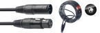 Stagg SDX0,5-3 - kabel DMX XLR 3-pin męski / żeński, 0,5 m, czarny