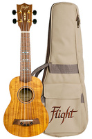 Ukulele sopranowe Flight DUS440 Koa z futerałem – nat. drewno, 4 struny