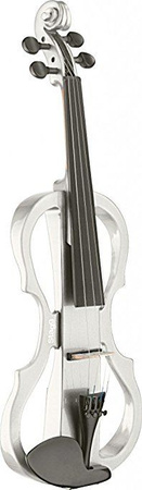 Stagg EVN X-4/4 WH - skrzypce elektryczne 4/4, biały, zestaw