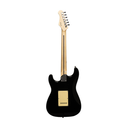 Stagg SES-30 BK - gitara elektryczna SSS, paulownia, 21 progów, czarna